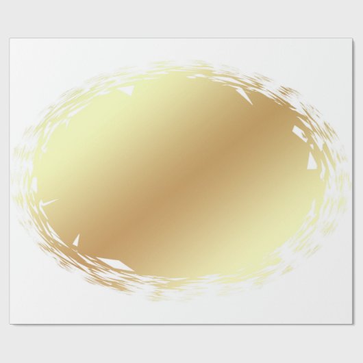 Trendy gouden look licht en schaduw elegant ontwer cadeaupapier (Vlak)