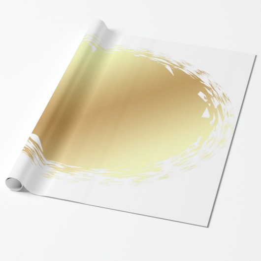 Trendy gouden look licht en schaduw elegant ontwer cadeaupapier (Uitgerold)