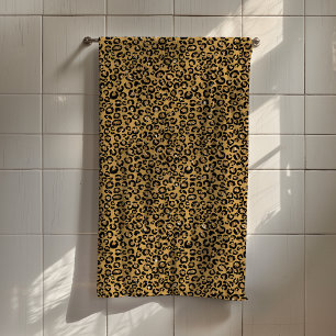 Trendy Gouden Luipaard Jaguar Bont Vlekken Bad Handdoek