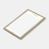 Trendy gouden textuur Logo gevoerd Post-it® Notes (Schuin)
