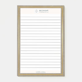 Trendy gouden textuur Logo gevoerd Post-it® Notes