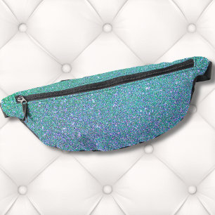 Trendy Gradient Ombre Groen Blauwgroen Blauw Glitt Heuptasje