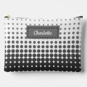 Trendy Gradient Polka Dots Aangepaste naam Etui (Voorkant)