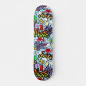 Trendy Graffiti Art Pattern Persoonlijk Skateboard (Voorkant)