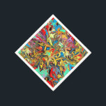 Trendy graffiti kinderfeestje servet<br><div class="desc">De perfecte graffiti themafeest begint met een geweldig ontwerp. Deze street-style servet is geweldig voor tieners,  de zomerbarbecue en evenementen het hele jaar door.</div>