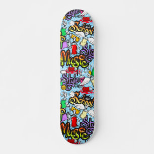 Trendy Graffiti Kunstpatroon Persoonlijk Skateboard
