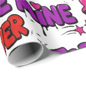 Trendy graffiti-strip-comic "Be Mine" typografie Cadeaupapier (Rol Hoek)