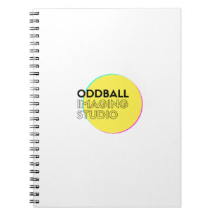 Trendy Grafische Spiraal Foto Notitieboek Aangep