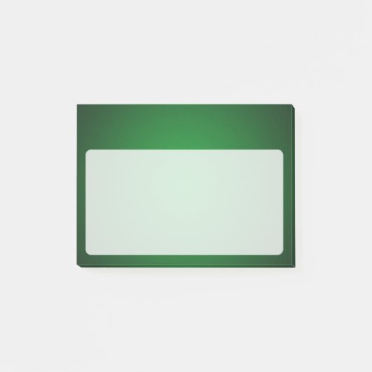 Trendy Grainy Green-Black Vignette Post-it® Notes (Voorkant)