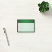 Trendy Grainy Green-Black Vignette Post-it® Notes (Kantoor)