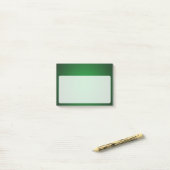 Trendy Grainy Green-Black Vignette Post-it® Notes (Op bureau)