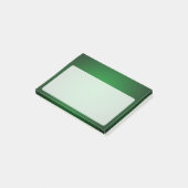 Trendy Grainy Green-Black Vignette Post-it® Notes (Schuin)