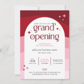 Trendy Grand Opening Arch Minimale Bedrijfs Logo Kaart (Voorkant)