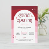 Trendy Grand Opening Arch Minimale Bedrijfs Logo Kaart (Staand voorkant)