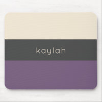 Trendy Grape Color Block Pattern met naam