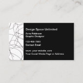 Trendy Graphic Designer Stijlvolle Visitekaartjes (Voorkant)