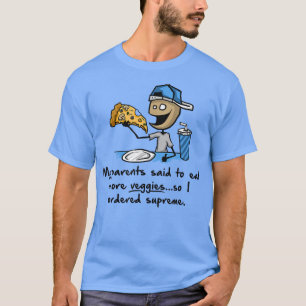 Trendy Graphic Supreme Pizza More Veggies5641 T-shirt