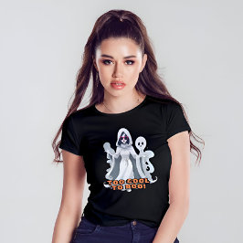 Trendy & Grappig Schattige Ghost Vrouwen Halloween T-shirt