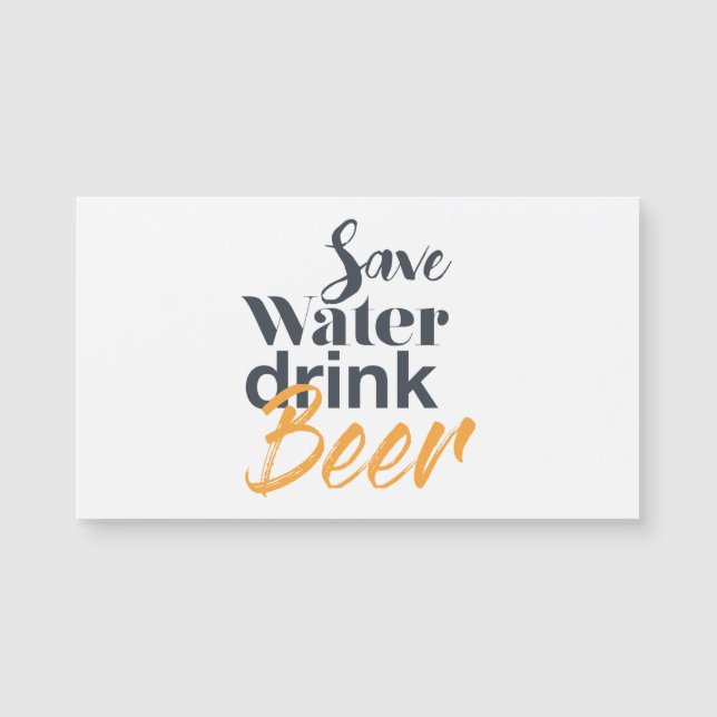 Trendy, grappig, stadsontwerp Save Water Drink Bee (Voorkant)