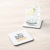 Trendy, grappig, stadsontwerp Save Water Drink Bee Bier Onderzetter (Rechterzijde)