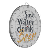 Trendy, grappig, stadsontwerp Save Water Drink Bee Dartbord (Voorkant Links)