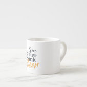 Trendy, grappig, stadsontwerp Save Water Drink Bee Espresso Kop (Voorkant rechts)