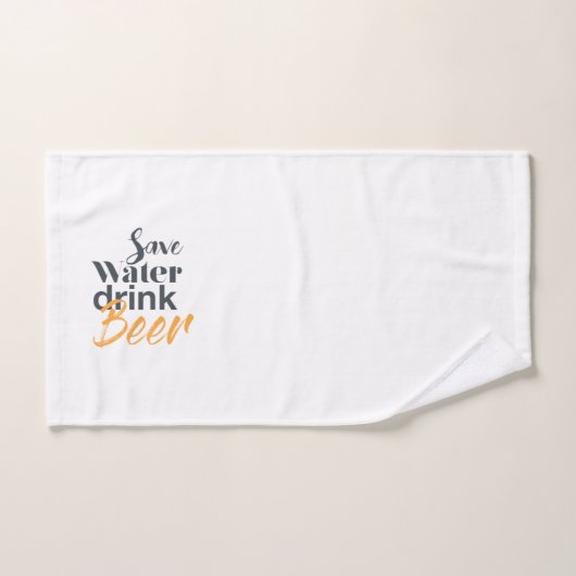 Trendy, grappig, stadsontwerp Save Water Drink Bee Handdoek (Handdoek)