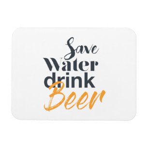 Trendy, grappig, stadsontwerp Save Water Drink Bee Magneet