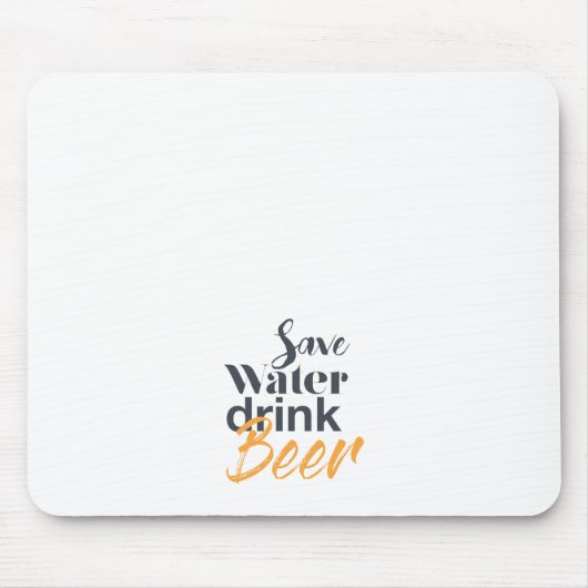 Trendy, grappig, stadsontwerp Save Water Drink Bee Muismat (Voorkant)