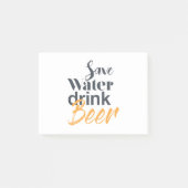 Trendy, grappig, stadsontwerp Save Water Drink Bee Post-it® Notes (Voorkant)