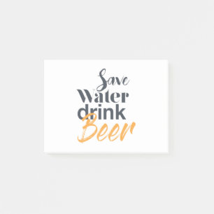 Trendy, grappig, stadsontwerp Save Water Drink Bee Post-it® Notes