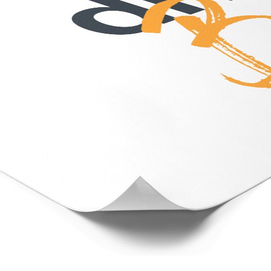 Trendy, grappig, stadsontwerp Save Water Drink Bee Poster (Hoek)