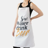 Trendy, grappig, stadsontwerp Save Water Drink Bee Schort (Insitu)