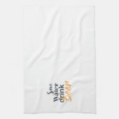 Trendy, grappig, stadsontwerp Save Water Drink Bee Theedoek (Verticaal)