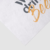 Trendy, grappig, stadsontwerp Save Water Drink Bee Tissuepapier (Detail)