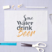 Trendy, grappig, stadsontwerp Save Water Drink Bee Tissuepapier (Craft)