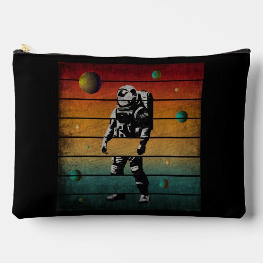 Trendy Grappige Astronaut Vintage Ruimte Planeet Etui (Voorkant)
