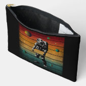 Trendy Grappige Astronaut Vintage Ruimte Planeet Etui (Open)