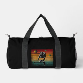 Trendy Grappige Astronaut Vintage Ruimte Planeet Plunjezak