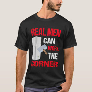 Trendy Grappige gipsplaten afwerking T-shirt