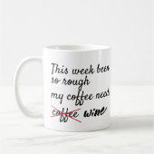 Trendy grappige moderne typografie koffiemok (Links)