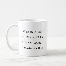 Trendy grappige moderne typografie koffiemok