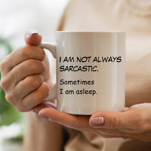 Trendy grappige moderne typografie koffiemok