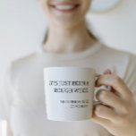 Trendy grappige moderne typografie koffiemok<br><div class="desc">Trendy grappige moderne typografie Koffie Mok</div>