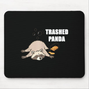 Trendy Grappige Vernielde Panda Dronken Wasbeer Li Muismat