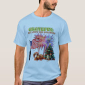 Trendy Grateful Vakantie T-shirt (Voorkant)