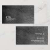 Trendy Gray Chalkboard Attractive Visitekaartje (Voorkant / Achterkant)