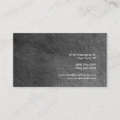 Trendy Gray Chalkboard Attractive Visitekaartje (Achterkant)
