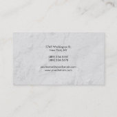 Trendy Gray Contemmodern Executive Manager Visitekaartje (Achterkant)