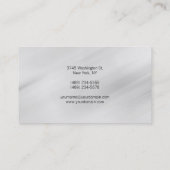 Trendy Gray Contemmodern Executive Manager Visitekaartje (Achterkant)